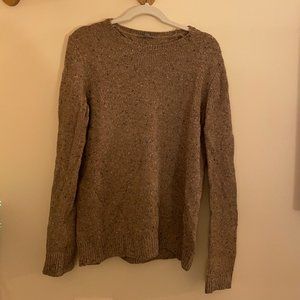 COS - Speckled Round Neck Sweater - Speckled Tan - Small